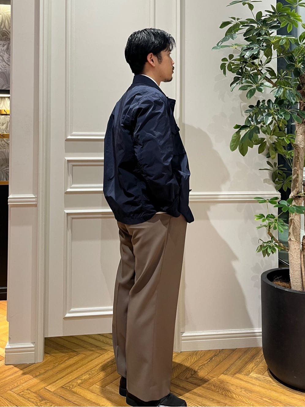 Tokuさんの「DRESSTERIOR｜【ウォッシャブル】ウールレーヨン ラウンドネックカーディガン」を使ったコーディネート
