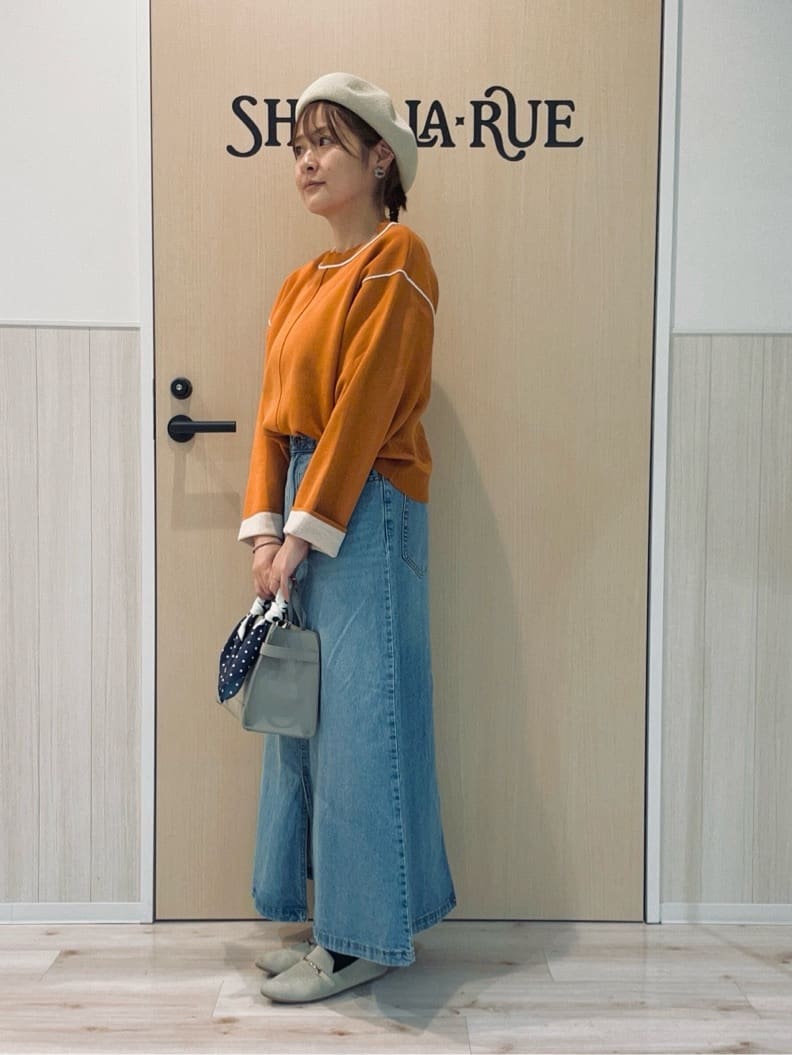 funafunaさんの「SHOO･LA･RUE｜ダブルフェイス配色ニット」を使ったコーディネート