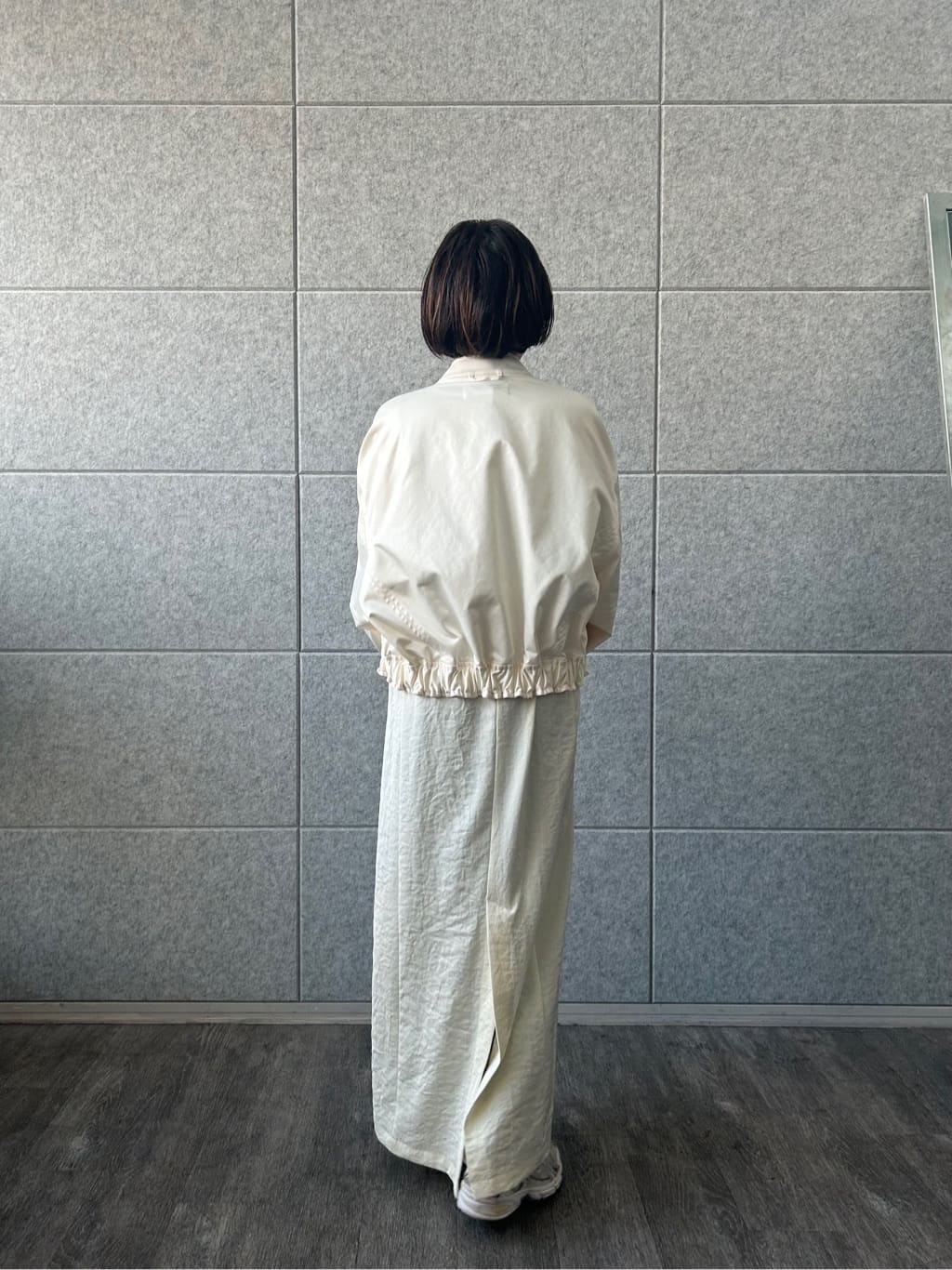yukoさんの「CODE A｜satin bomber jacket」を使ったコーディネート
