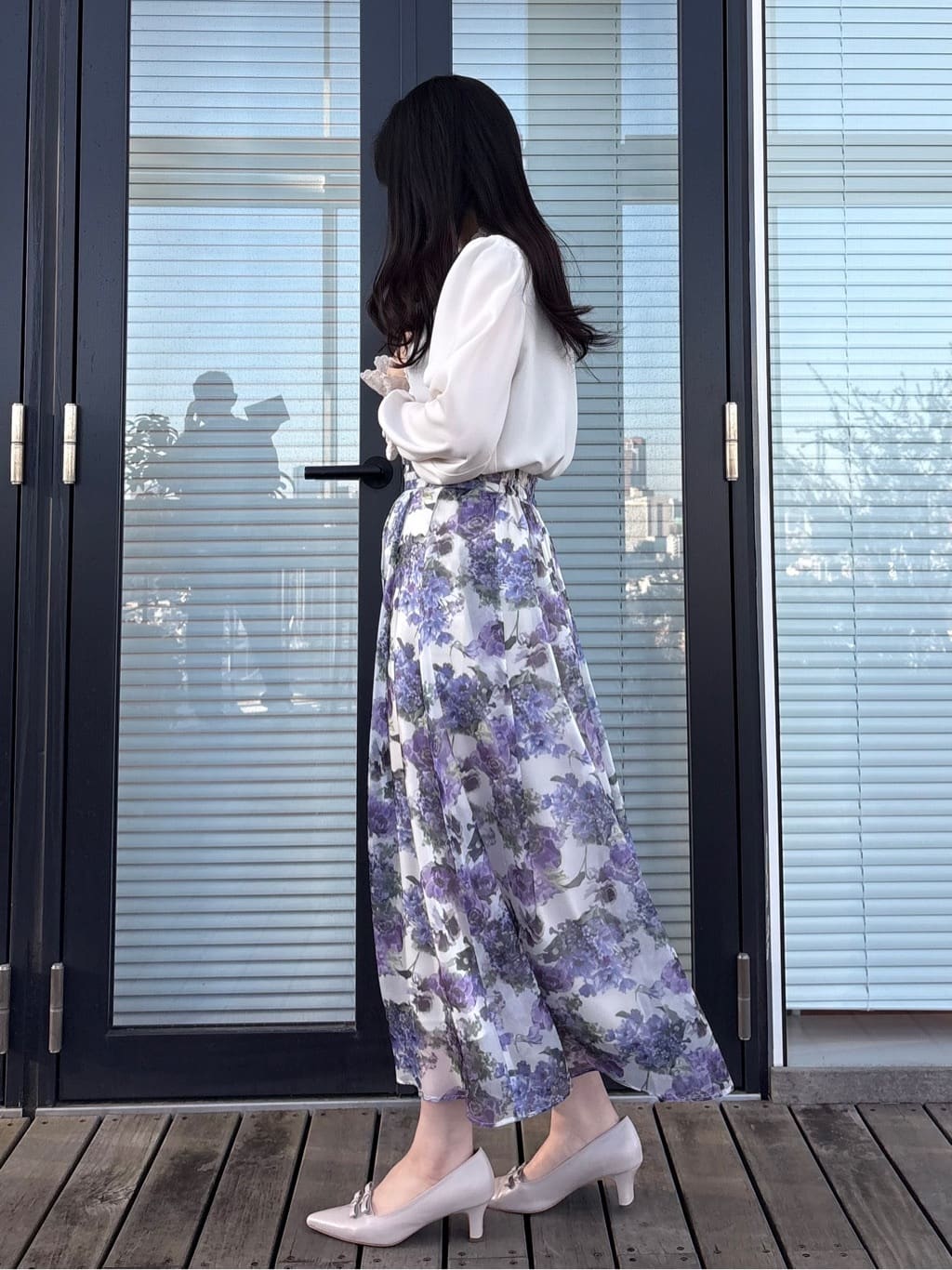 AOIさんの「Couture brooch｜【2WAY・ハレの日・通勤】エンブロレースブラウス」を使ったコーディネート