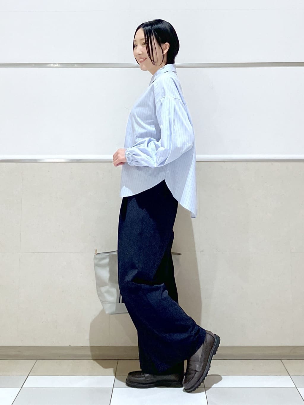 eriko さんの「Dessin｜シャンブレースプリングコート」を使ったコーディネート