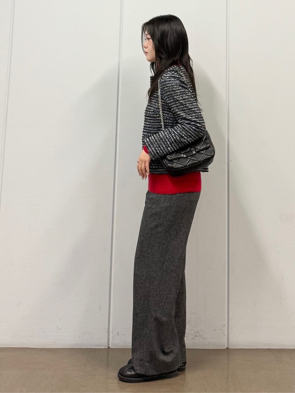 mizukiさんの「INDIVI｜【セレモニー／洗える】ミックスツイードライトジャケット」を使ったコーディネート