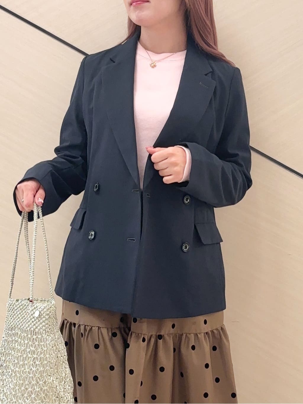 Rinaさんの「DRESSTERIOR｜◆【ウォッシャブル】コットンフルニードルニット」を使ったコーディネート