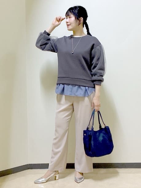  beni_gingerさんの「Reflect｜チュールレイヤードスリーブプルオーバー」を使ったコーディネート