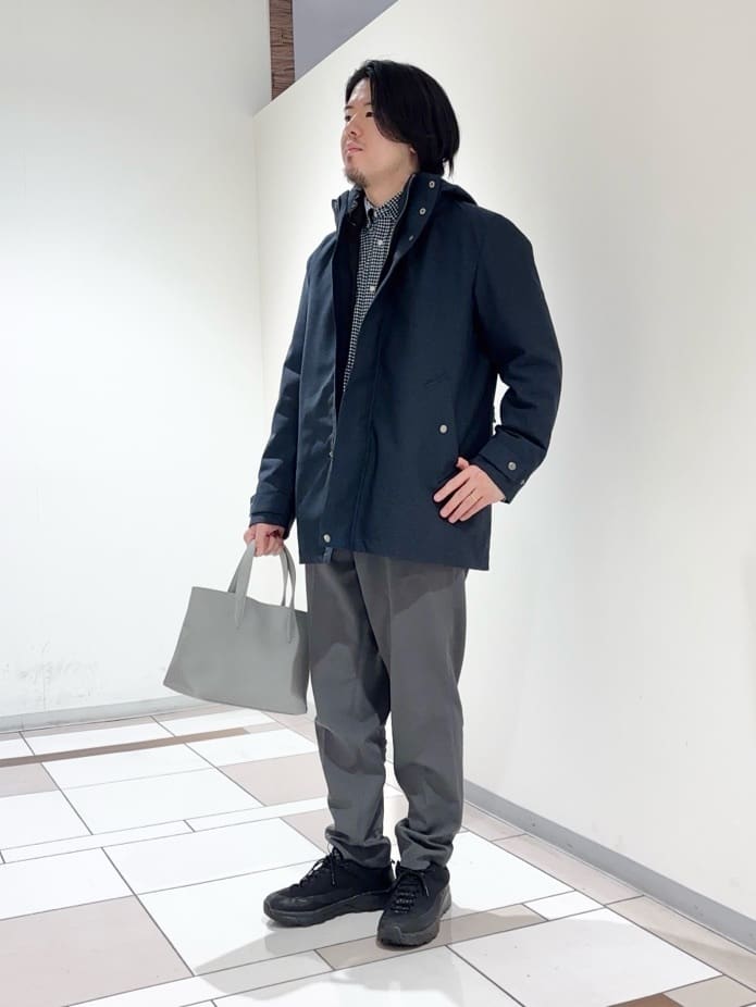 及川さんの「TAKEO KIKUCHI｜【3WAY】ドビー ダウンライナー付ブルゾン」を使ったコーディネート