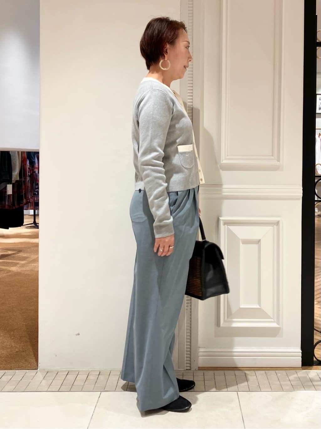 TAJIさんの「DRESSTERIOR｜◆ウォッシャブル コットンカシミヤ コンビカーデ」を使ったコーディネート