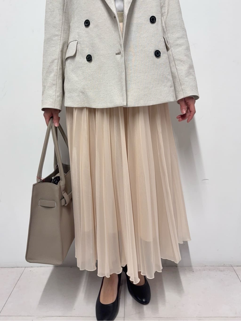Nishijimaさんの「DRESSTERIOR｜【セットアップ可/吸水速乾/ウォッシャブル】リネンブレンドオックスダブルジャケット」を使ったコーディネート