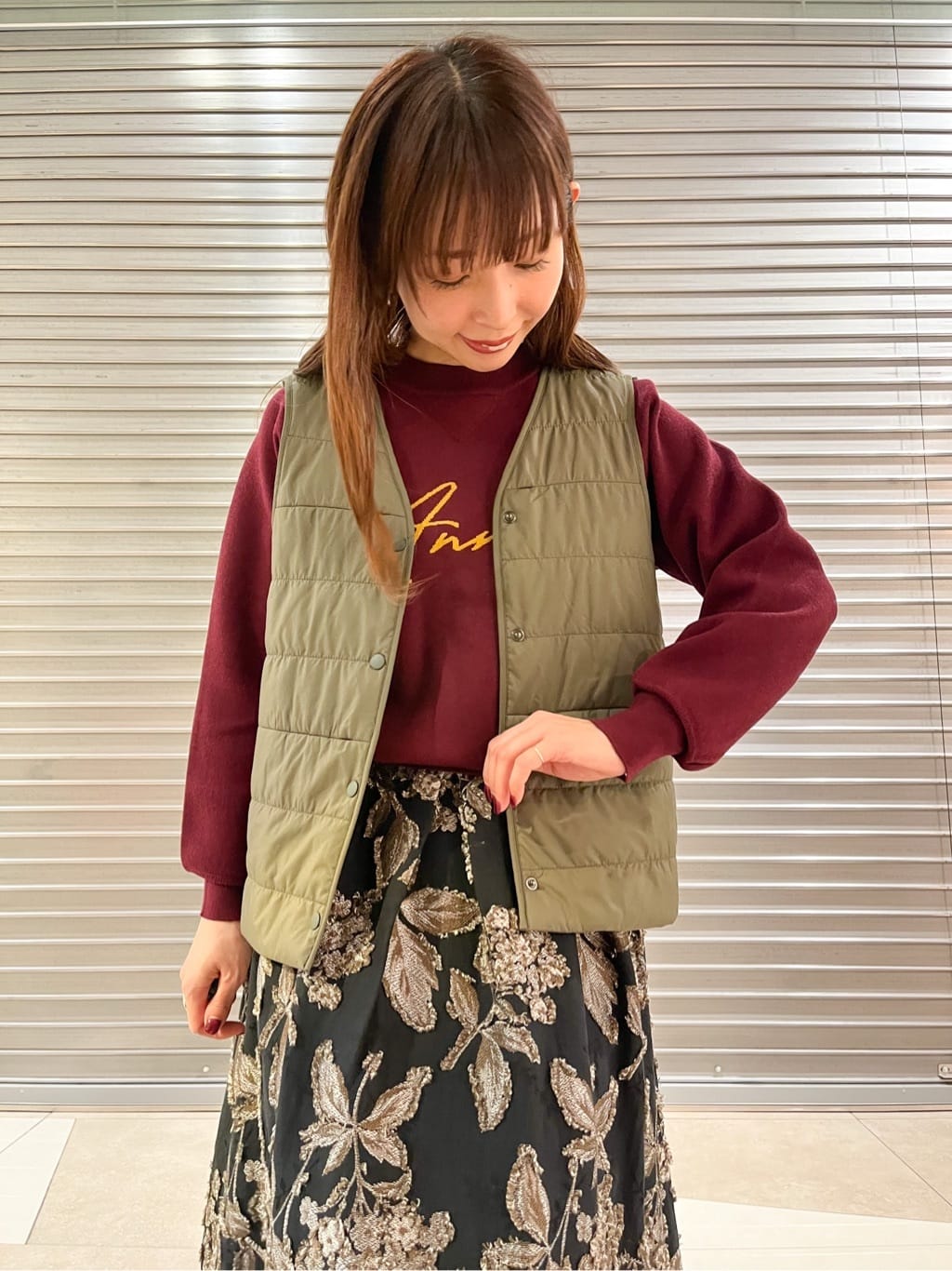 じゅんさんの「DRESSTERIOR｜アニージャカードニット」を使ったコーディネート
