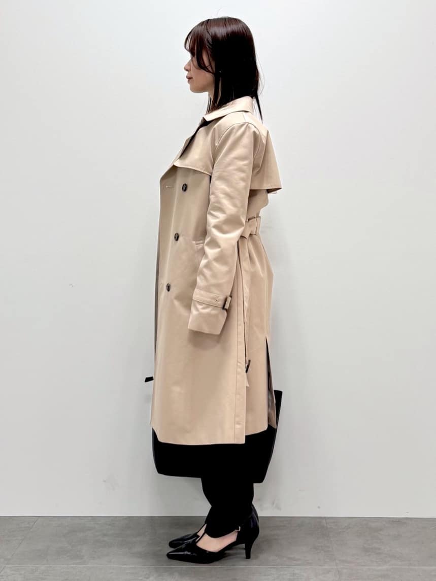 kozuさんの「index｜撥水トレンチコート【洗濯機OK／花粉対応】《XS～3L》」を使ったコーディネート