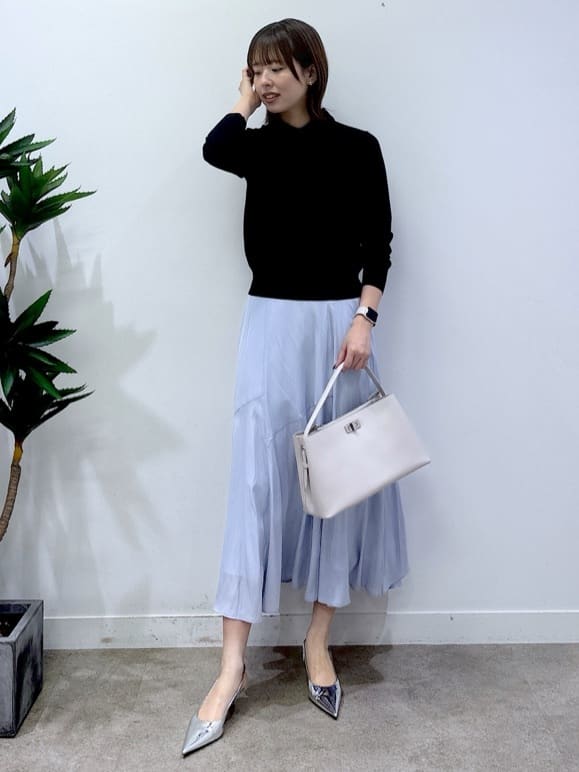 yukaさんの「UNTITLED｜◆【洗える/後ろウエストゴム】ロングスカート」を使ったコーディネート