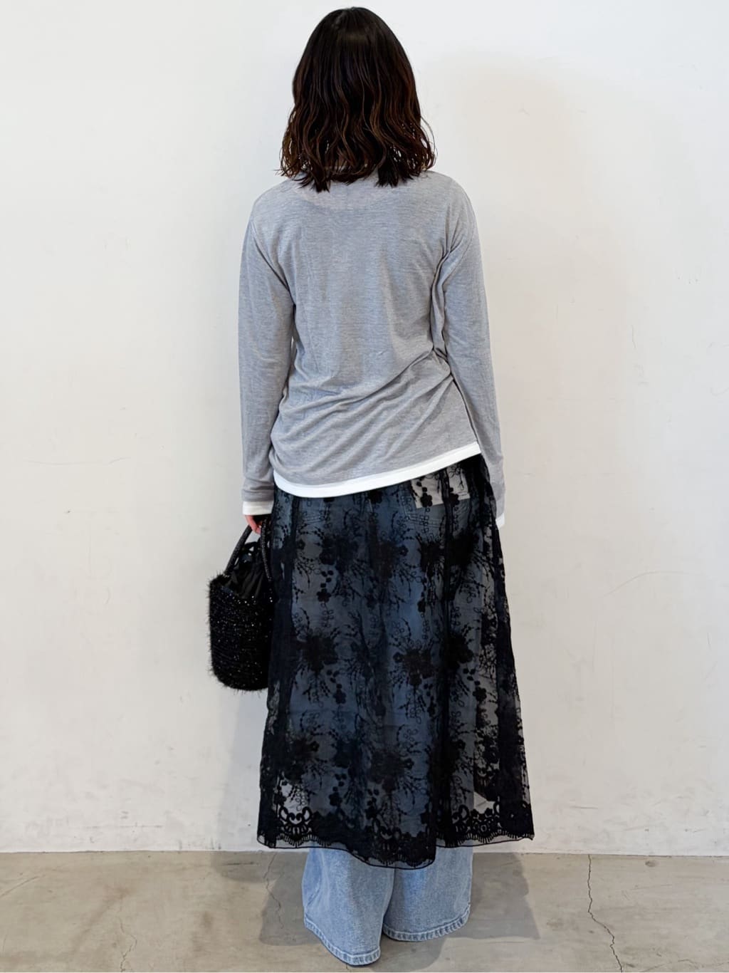 haruさんの「OPAQUE.CLIP｜配色レイヤードロングスリーブTシャツ【洗える】」を使ったコーディネート