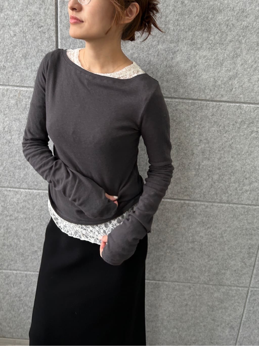 harunaさんの「CODE A｜backline elastic pullover」を使ったコーディネート