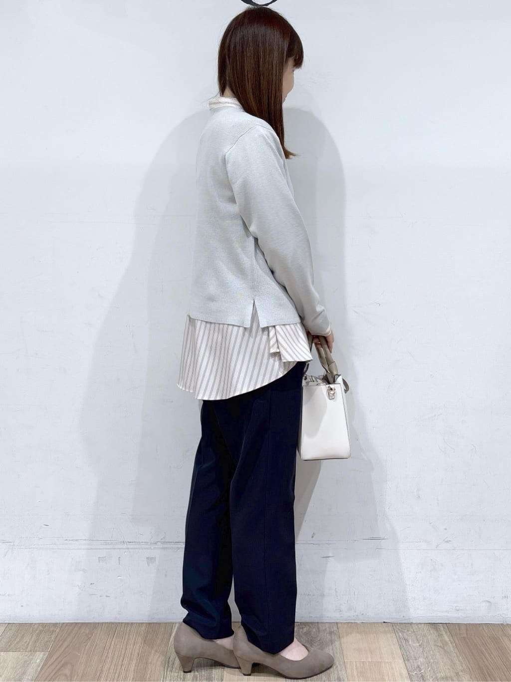 るーさんの「grove｜【マシンウォッシュ／防シワ/SS-3L】ストレッチテーパードパンツ」を使ったコーディネート