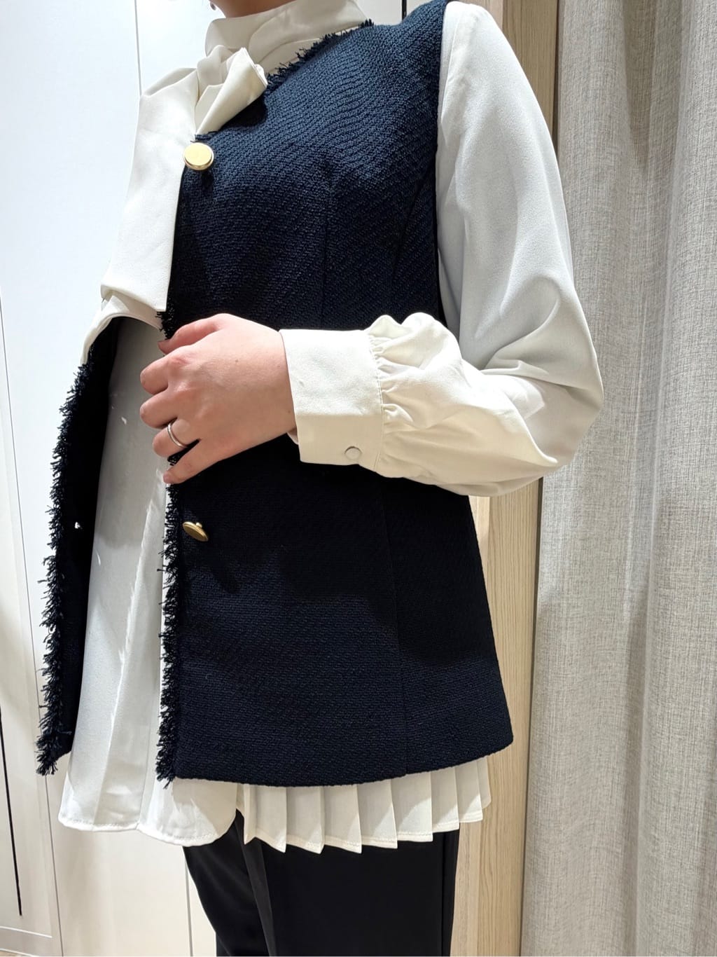 nanakoさんの「grove｜【マシンウォッシュ/防シワ/S-3L】着回しできるカセット服ワイドパンツ」を使ったコーディネート