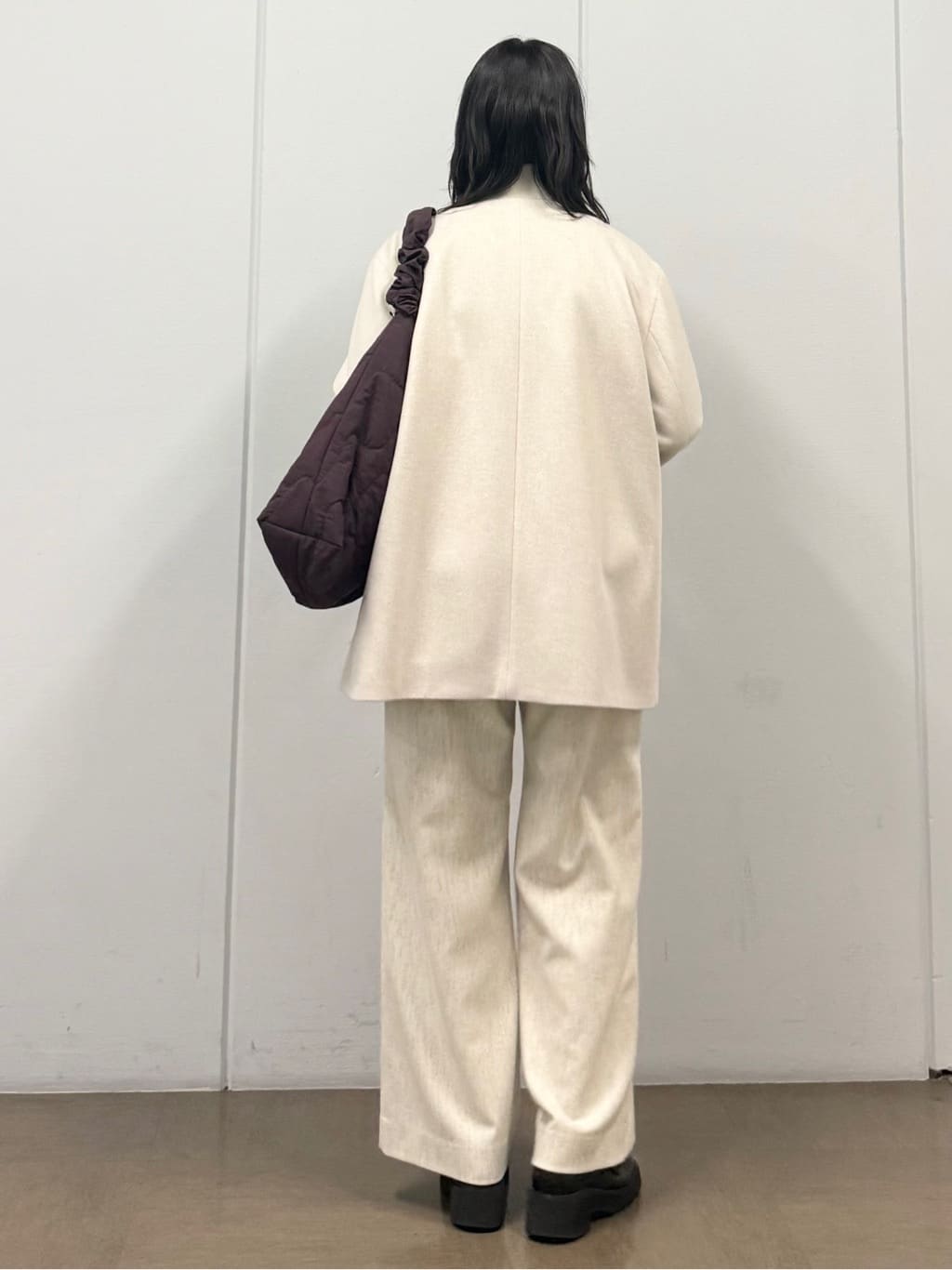 mizukiさんの「INDIVI｜【日本製／ミドル丈】スタンドカラーミドルコート」を使ったコーディネート