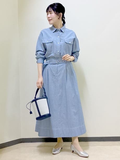  beni_gingerさんの「Reflect｜【羽織にも◎】ダンガリーシャツ」を使ったコーディネート