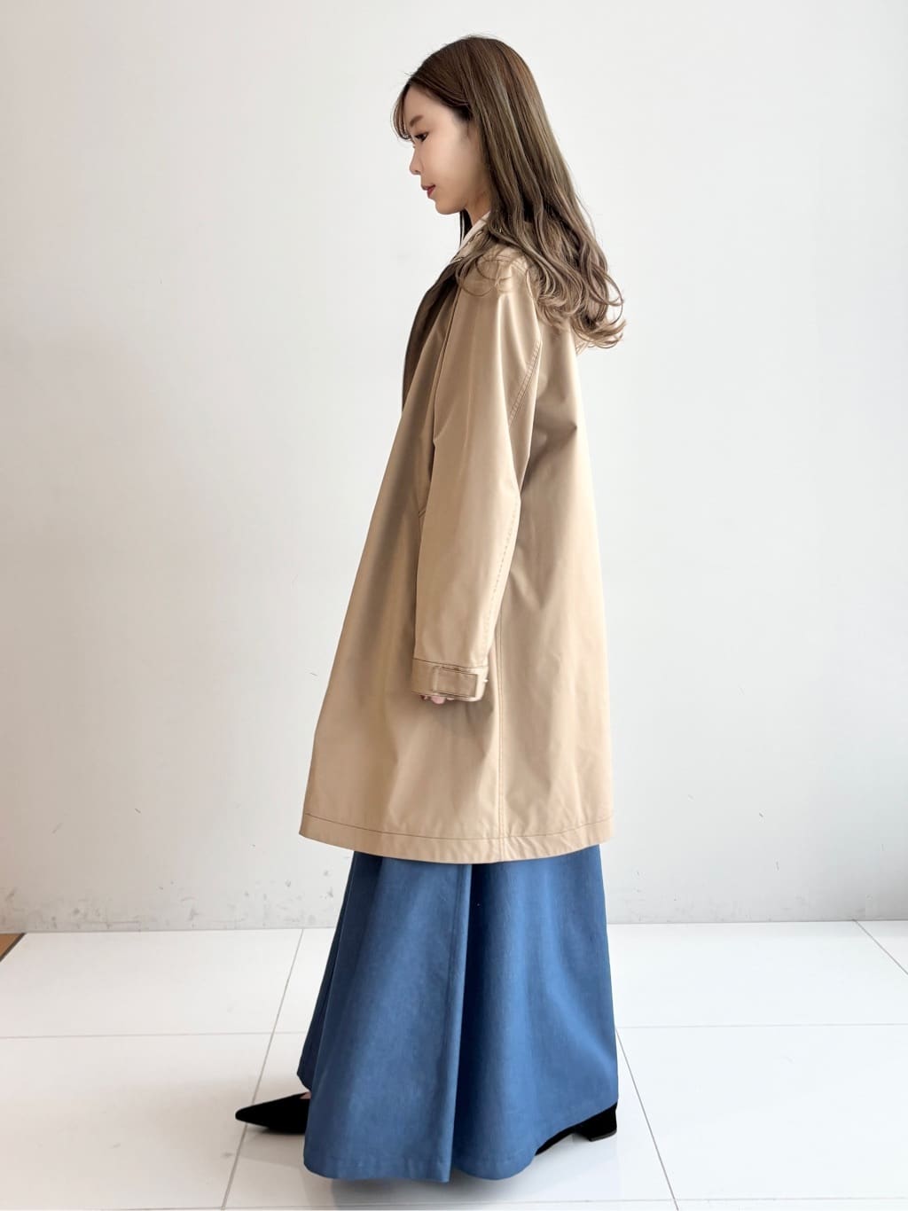 清水夏姫さんの「DRESSTERIOR｜【ウォッシャブル/撥水素材】撥水フーテッドツイルコート」を使ったコーディネート