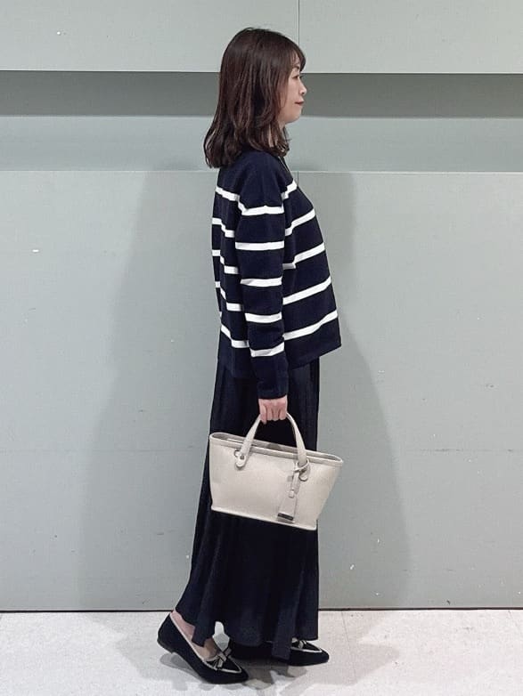 makiさんの「UNTITLED｜◆【ゆったり/洗える】クロップドニットプルオーバー」を使ったコーディネート