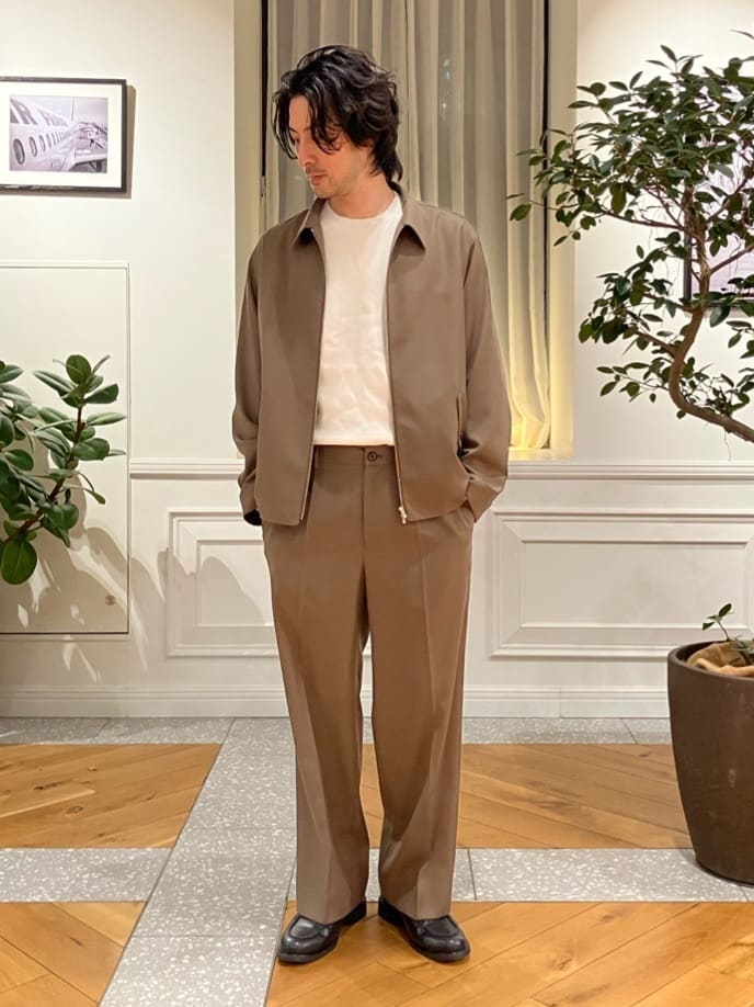 junyaさんの「DRESSTERIOR｜【ウォッシャブル】ウールハリントン ジャケット」を使ったコーディネート