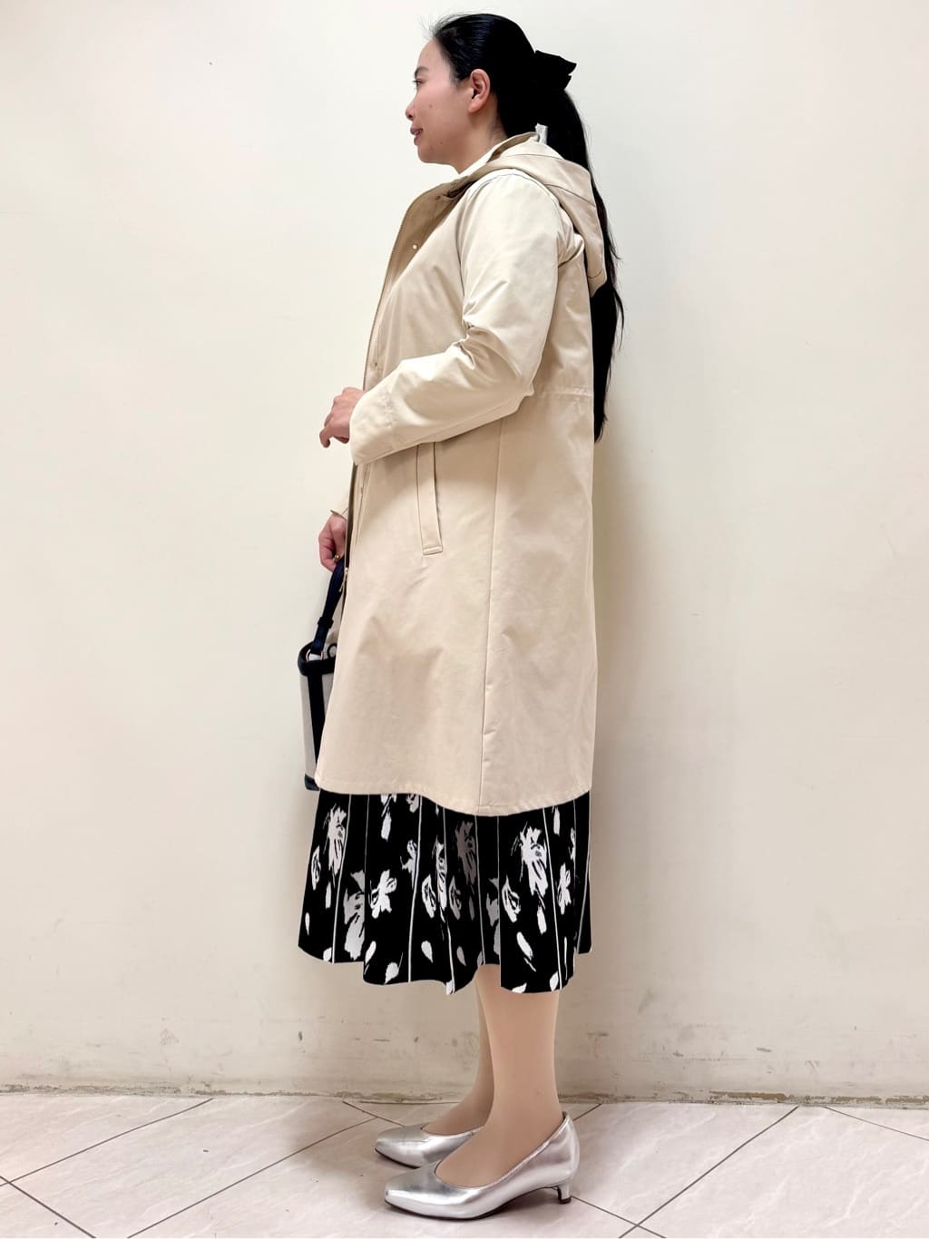 rincoさんの「Reflect｜【中綿ライナー付き】ライナー付きフーデッドロングコート」を使ったコーディネート