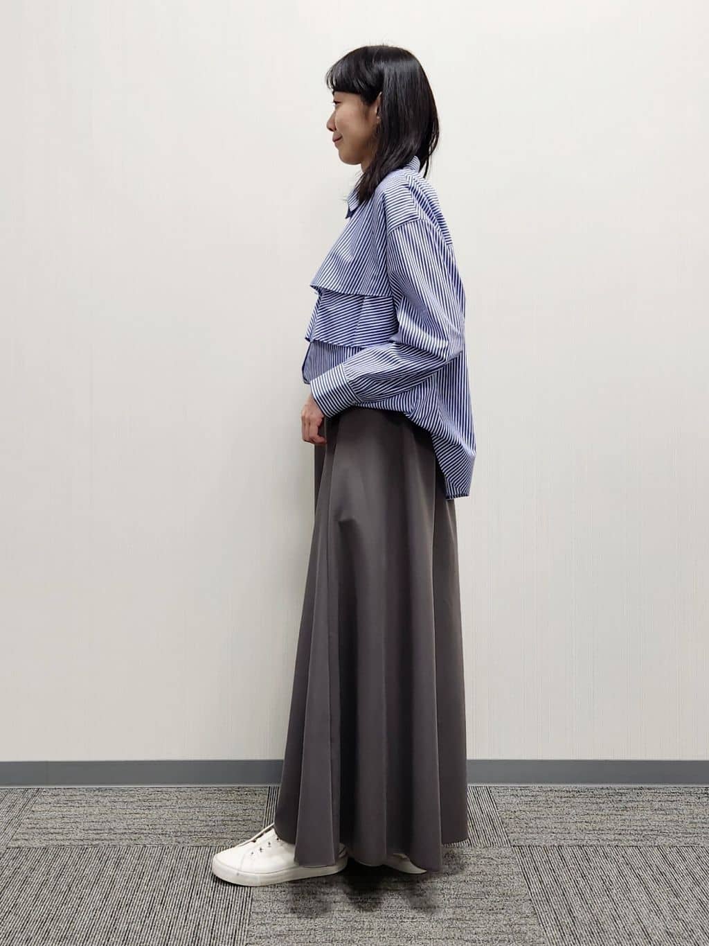 naraさんの「Dessin｜【洗える】フリルシャツブラウス」を使ったコーディネート
