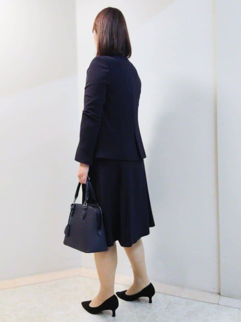 エリさんの「Reflect｜【SS-4Lサイズ／通勤／セットアップ可】ノーカラージャケット」を使ったコーディネート