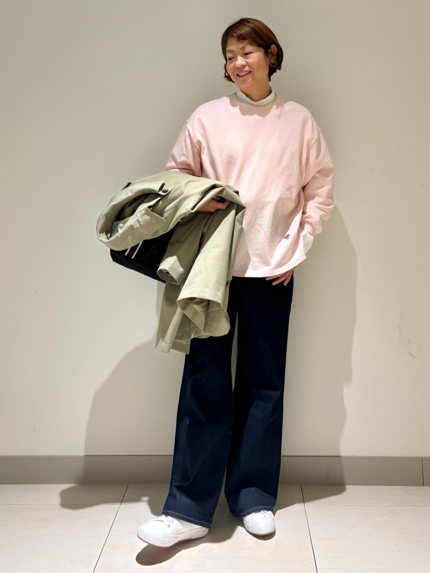 Haruさんの「Dessin｜【花粉ガード/撥水加工/洗える】ステンカラースプリングコート」を使ったコーディネート