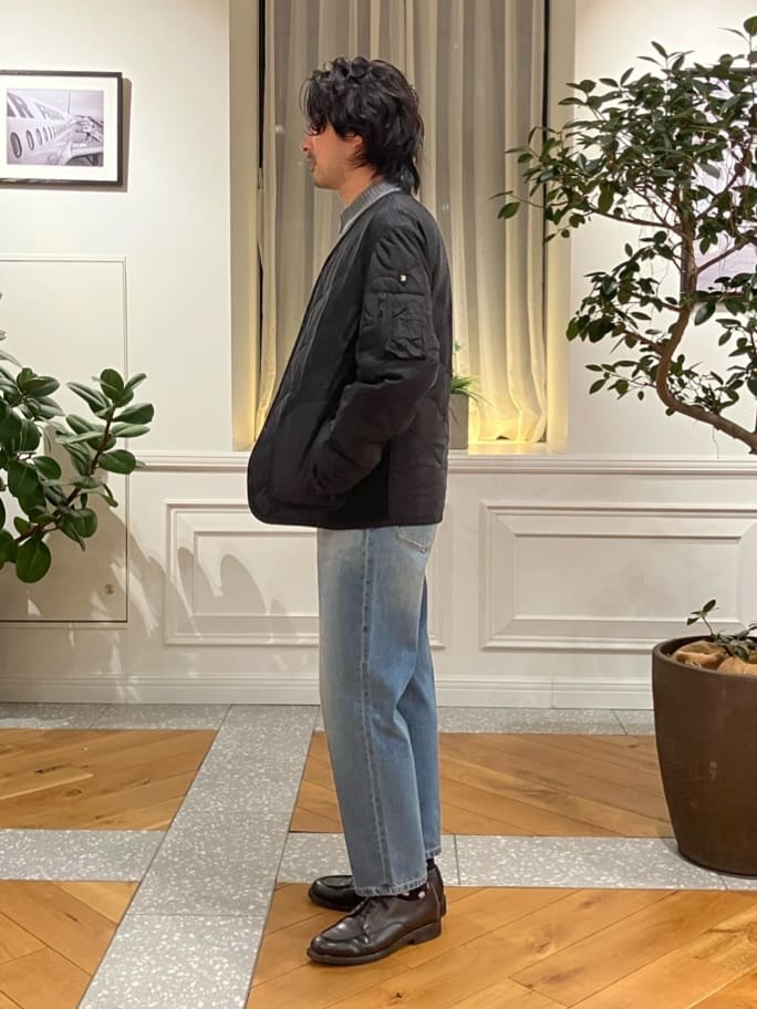 junyaさんの「DRESSTERIOR｜◆【Safari5月号掲載】10．6oz コンフォートワイドデニムパンツ」を使ったコーディネート