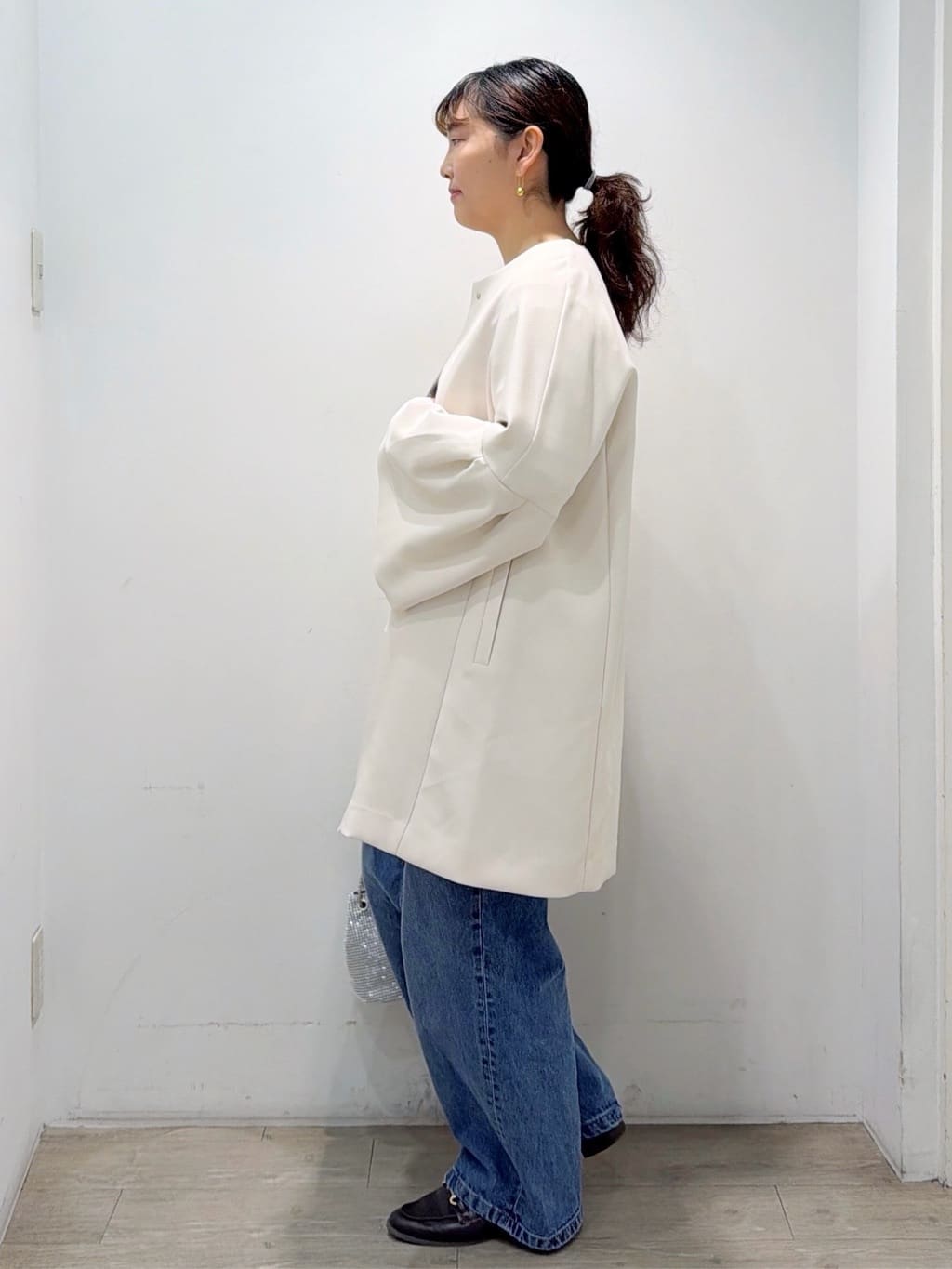 sumicaさんの「OPAQUE.CLIP｜フレアスリーブミドルコート【洗濯機OK】」を使ったコーディネート