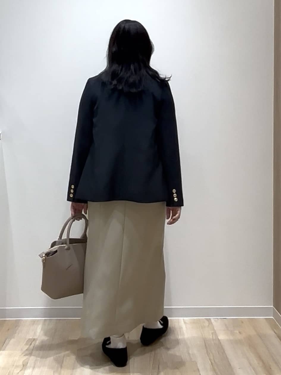 miraiさんの「grove｜【マシンウォッシュ/防シワ】ダブルテーラードジャケット【着回しカセット】」を使ったコーディネート