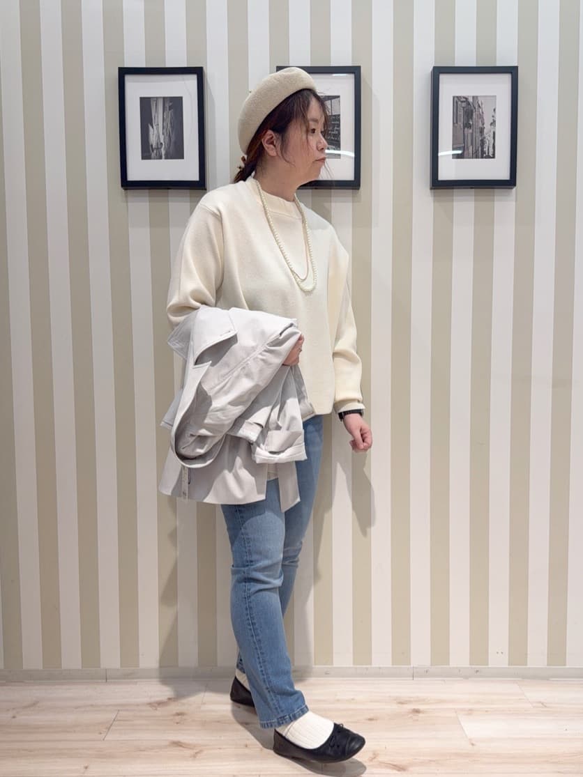 MIYUKIさんの「SHOO･LA･RUE｜【S-LL/撥水】通勤やお出かけにも活躍 ミドルトレンチコート」を使ったコーディネート