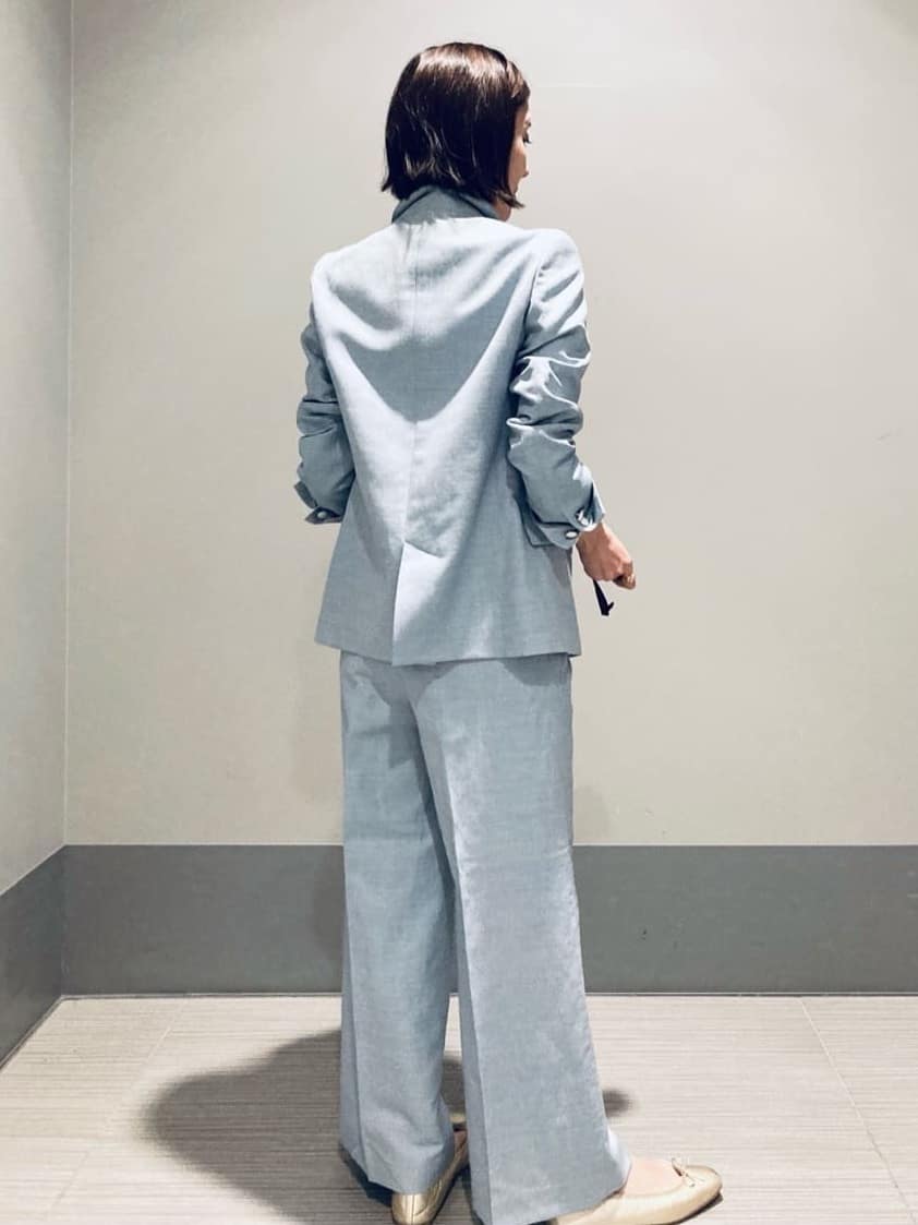 Furuさんの「DRESSTERIOR｜【セットアップ可】リネンブレンドダブルブレストジャケット」を使ったコーディネート