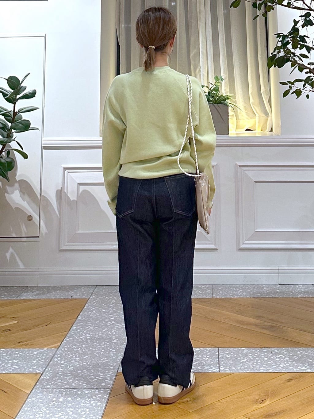 なべこさんの「DRESSTERIOR｜Americana（アメリカーナ）&times;TEMBEA PVCコーティング巾着」を使ったコーディネート