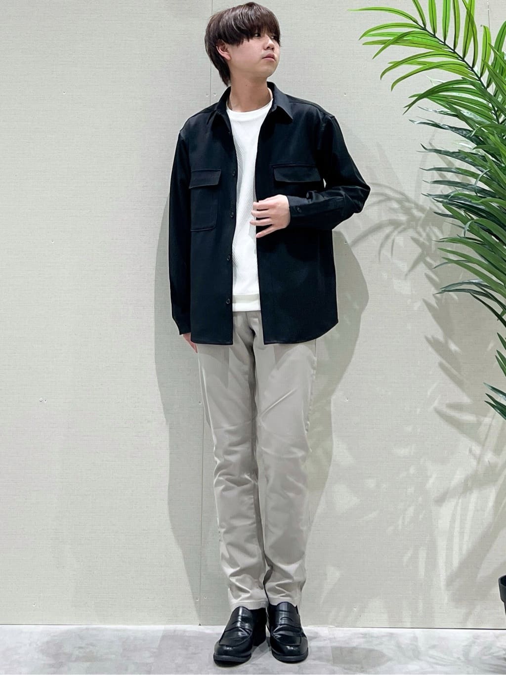 SHI-MAさんの「THE SHOP TK｜FLEX LINE  カバーオール　ストレッチ/防シワ/マシンウォッシャブル/セットアップ可」を使ったコーディネート