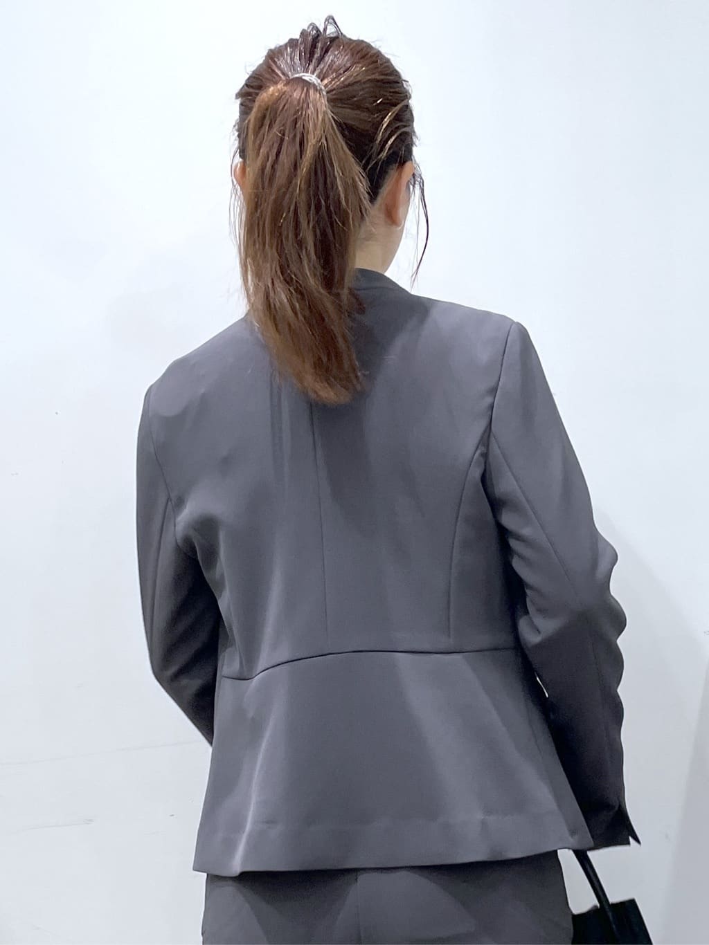 Junさんの「index｜ストレッチノーカラージャケット／セットアップ対応【洗濯機OK／防シワ／イージーアイロン】」を使ったコーディネート