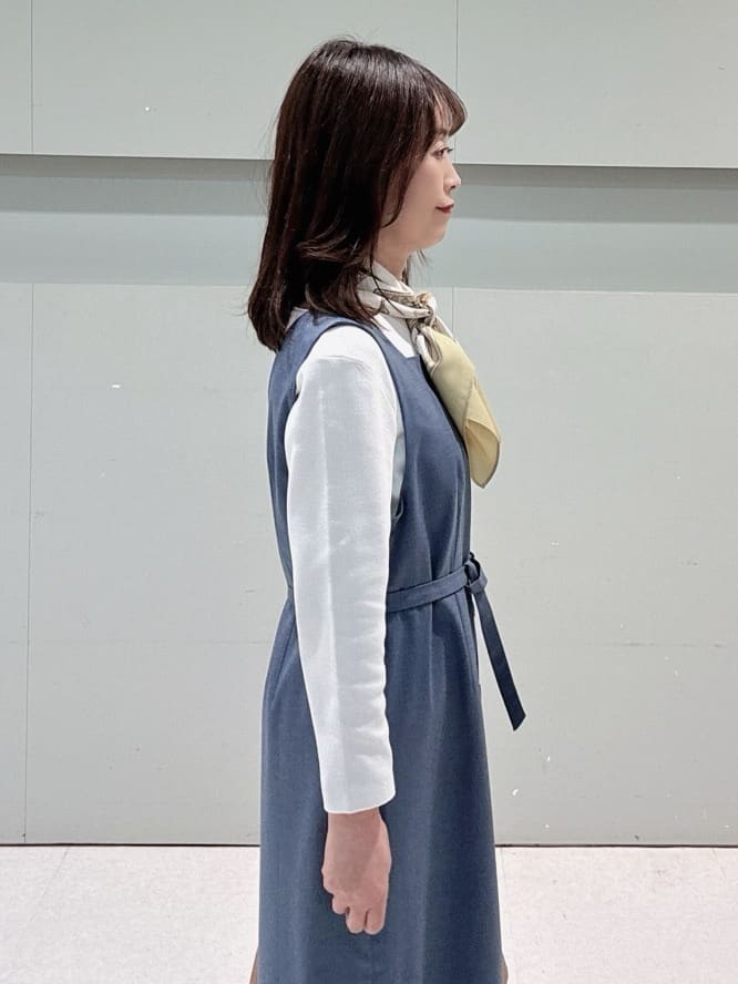 makiさんの「UNTITLED｜【洗える/七分袖】ボートネックコットンプルオーバー」を使ったコーディネート