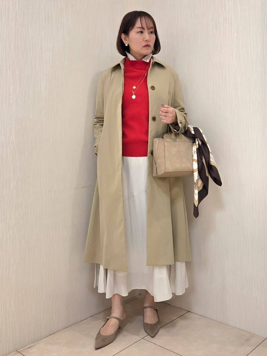 naokoさんの「UNTITLED｜◆【はっ水/洗える】タスランステンカラーコート」を使ったコーディネート