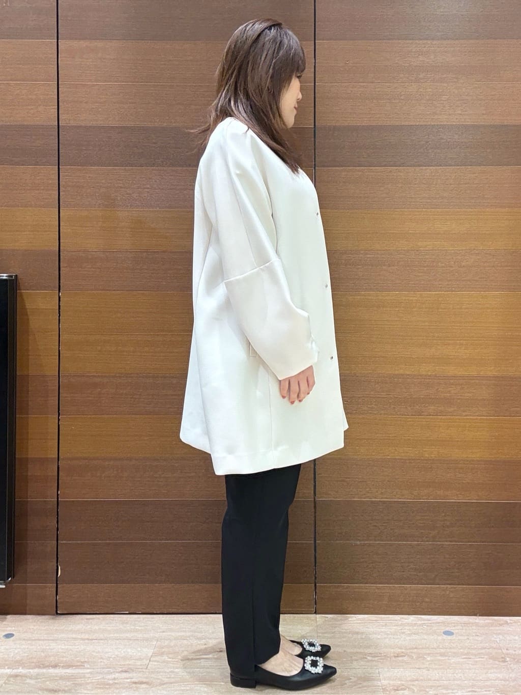 maichiさんの「OPAQUE.CLIP｜フォルムスリーブミドルコート【洗濯機OK】」を使ったコーディネート