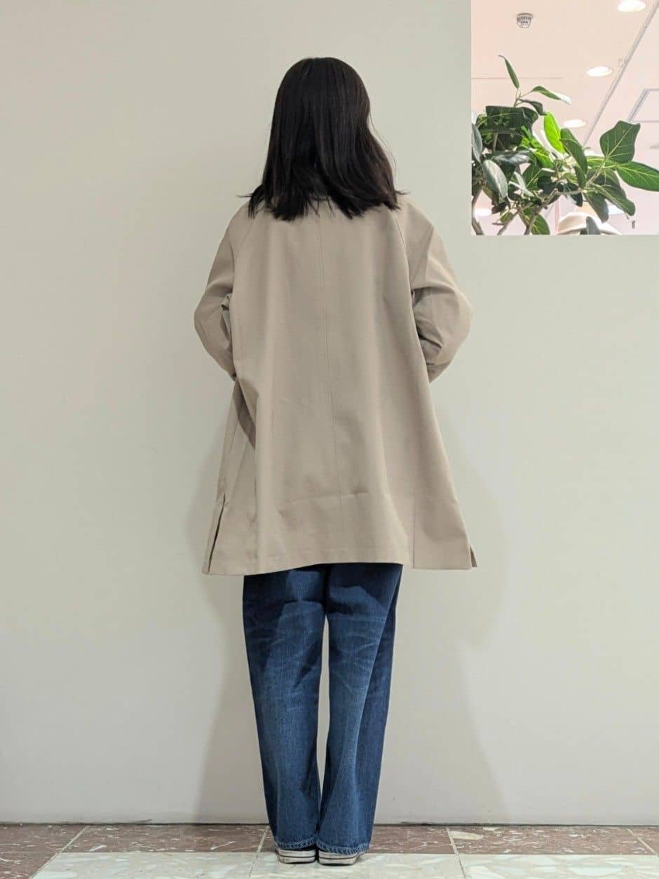 keikoさんの「Dessin｜【花粉ガード/撥水加工/洗える】ステンカラースプリングコート」を使ったコーディネート