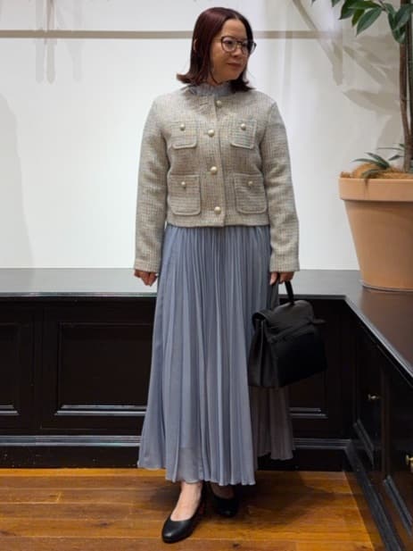 Asamiさんの「DRESSTERIOR｜【ウォッシャブル/通勤】スタンドフリル ブラウス」を使ったコーディネート