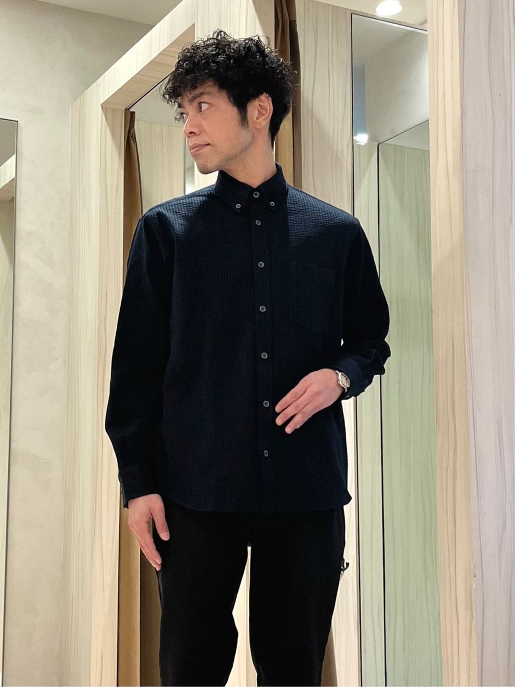 URAさんの「TAKEO KIKUCHI｜カラーコンビ ダウンブルゾン」を使ったコーディネート