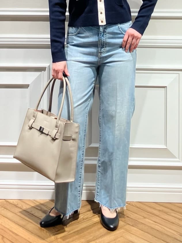 TSUKUIさんの「DRESSTERIOR｜◆ウォッシャブル コットンカシミヤ コンビカーデ」を使ったコーディネート