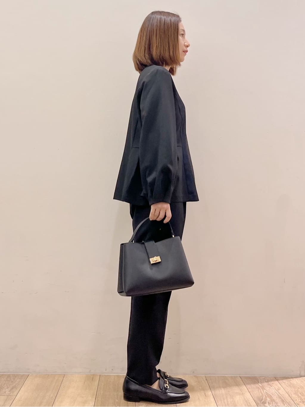 kcさんの「OPAQUE.CLIP｜ガラスパールロングネックレス」を使ったコーディネート