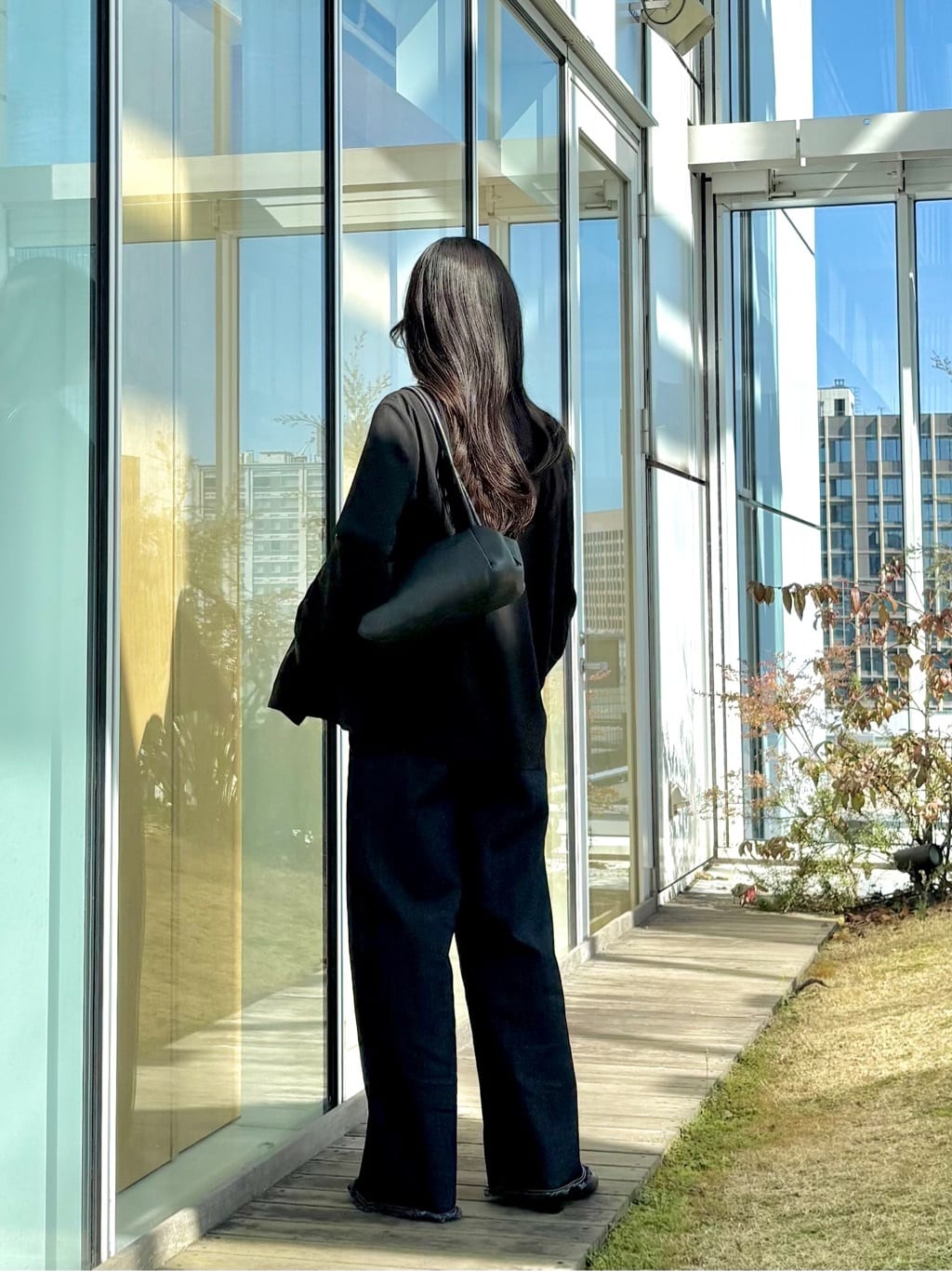 ibukiさんの「INDIVI｜Comfy SET UP｜ダブルブレストイージージャケット【セットアップ対応／通勤／カセット服／接触」を使ったコーディネート