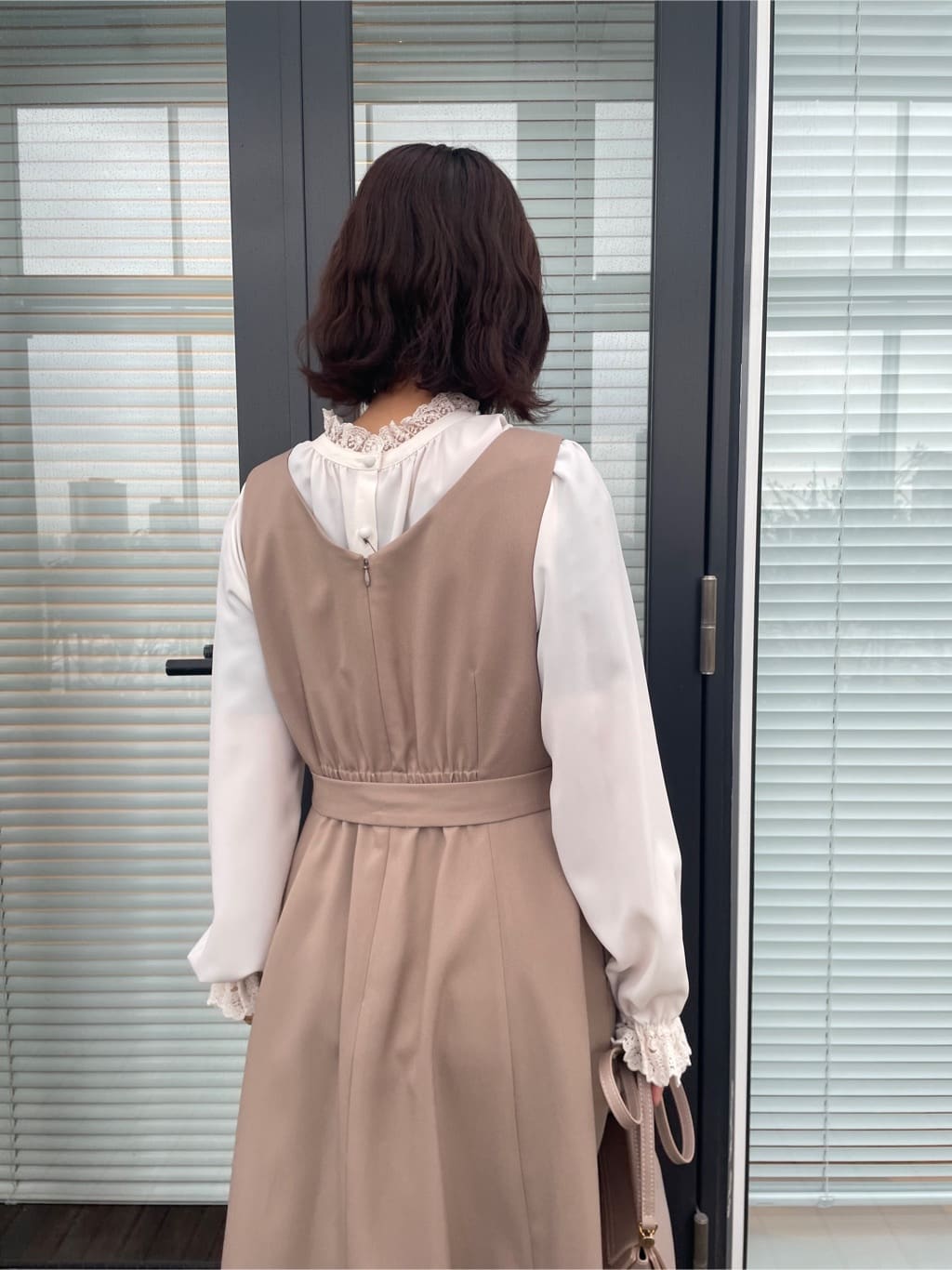 abeさんの「Couture brooch｜【洗える・ハレの日・通勤】ハートネック フレアージャンスカ」を使ったコーディネート