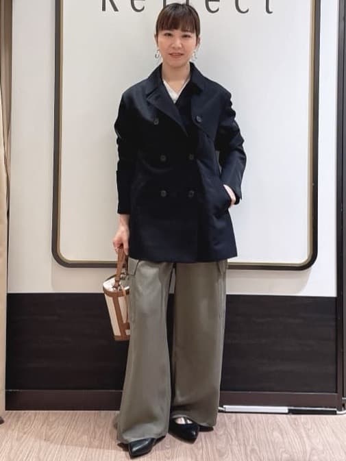 nekoさんの「Reflect｜スキッパーネックニットプルオーバー」を使ったコーディネート