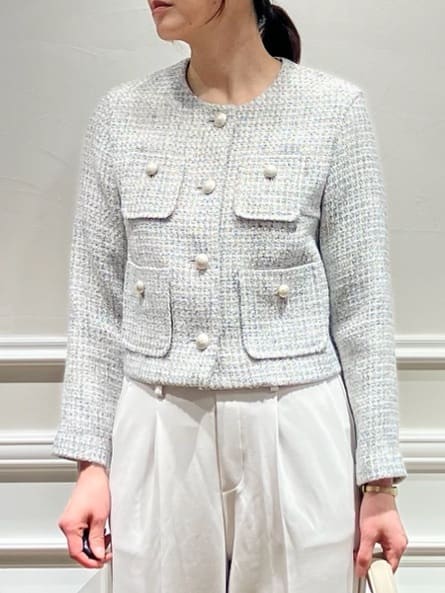 TSUKUIさんの「DRESSTERIOR｜【接触冷感/ウォッシャブル】センタープレスジョーゼットパンツ」を使ったコーディネート