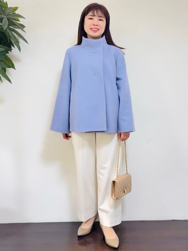 CHISATOさんの「UNTITLED｜【着回しが効く／オンオフアウター】ウールショートコート」を使ったコーディネート