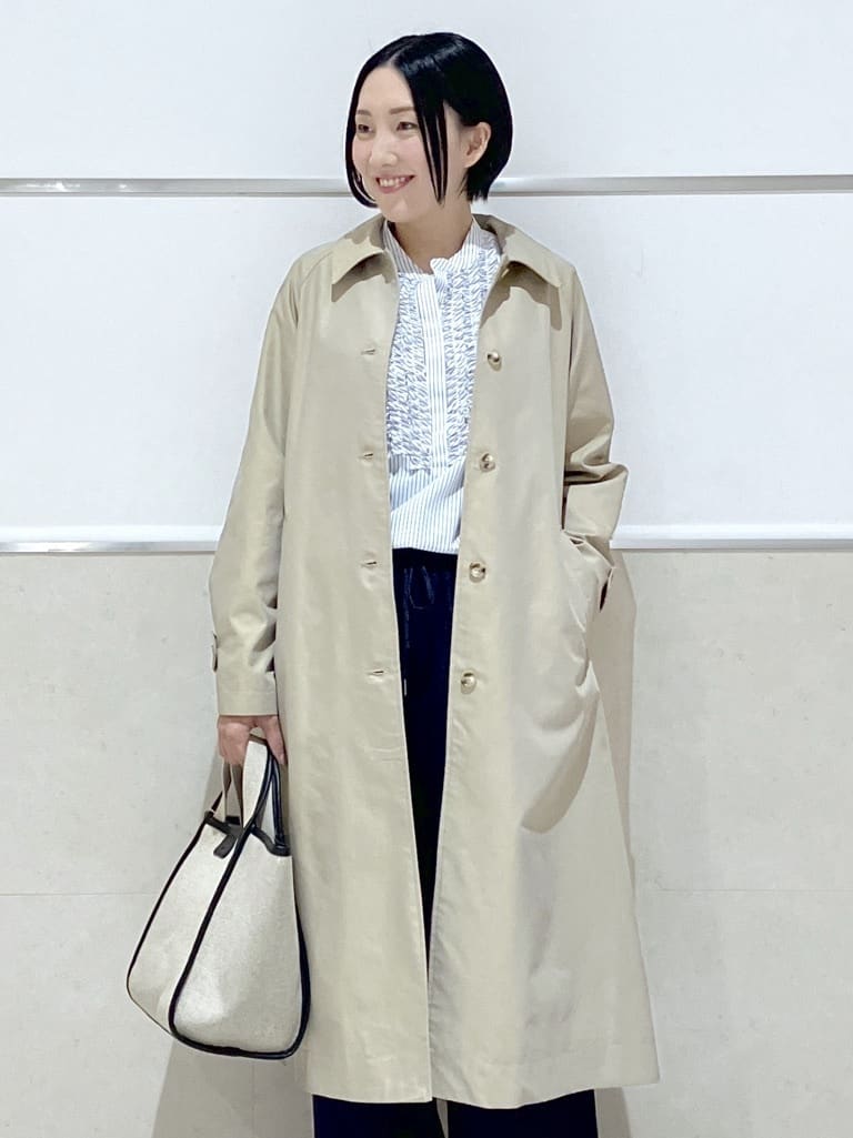 eriko さんの「Dessin｜シャンブレースプリングコート」を使ったコーディネート