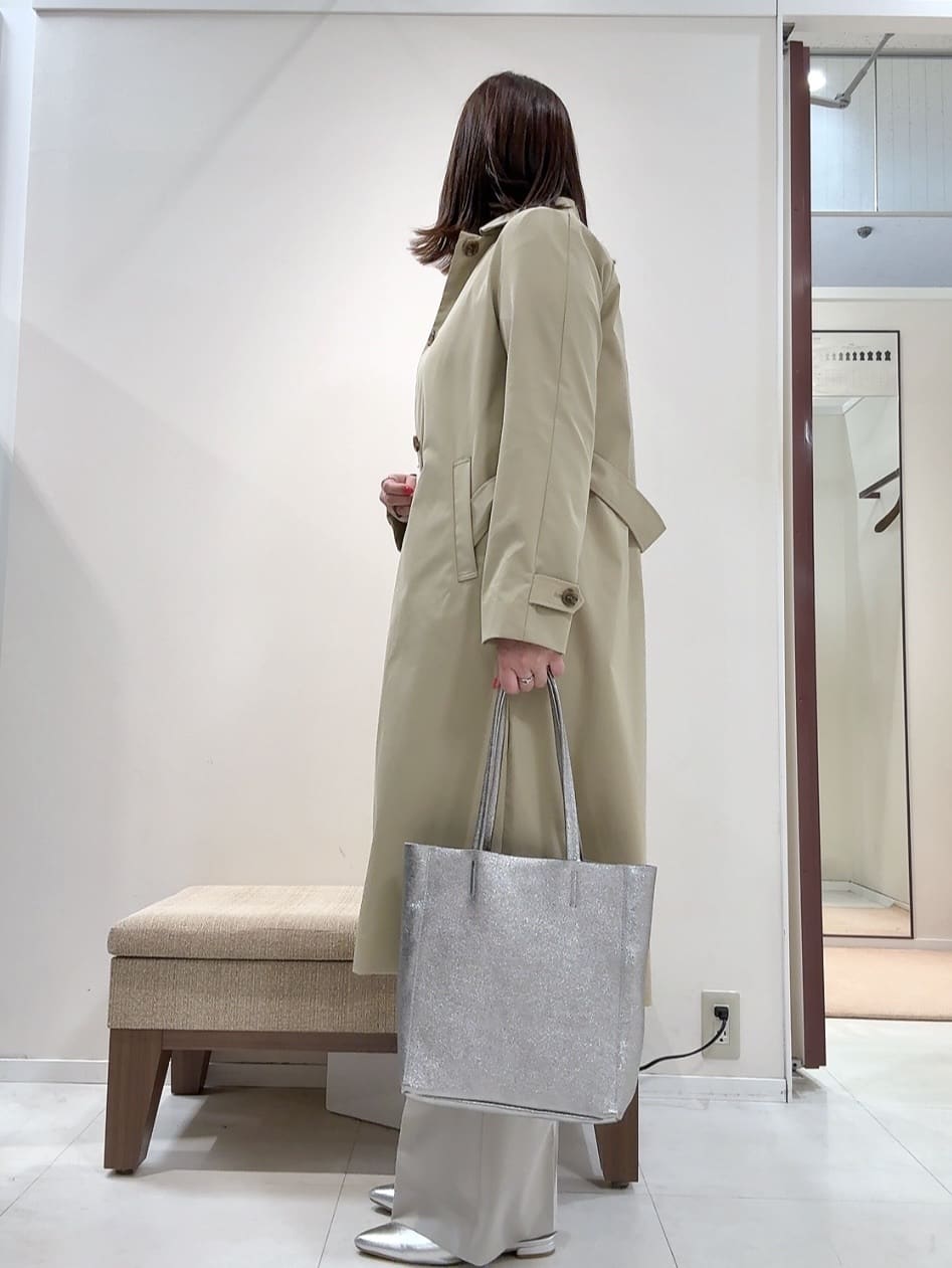 YUIさんの「UNTITLED｜◆【はっ水/洗える】タスランステンカラーコート」を使ったコーディネート
